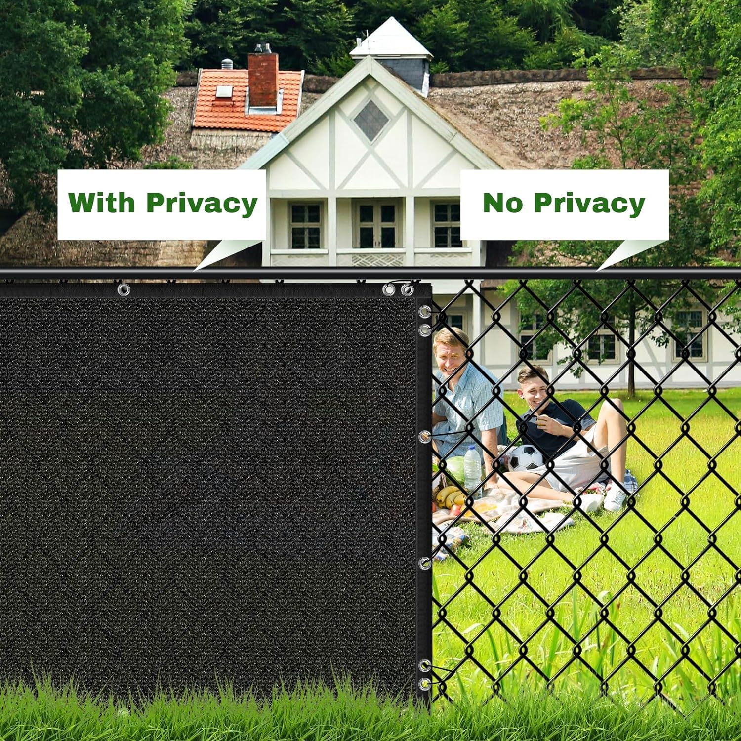 TOTU wind-durable design helps maintain privacy on breezy days.