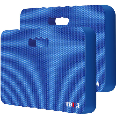 TOUA garden kneeling pad blue, 2-pack, comfortable gardening sessions.