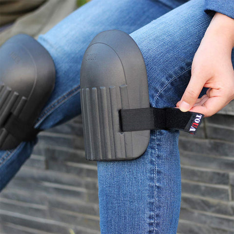 TOUA knee pads with two-layer structure for breathability and protection.