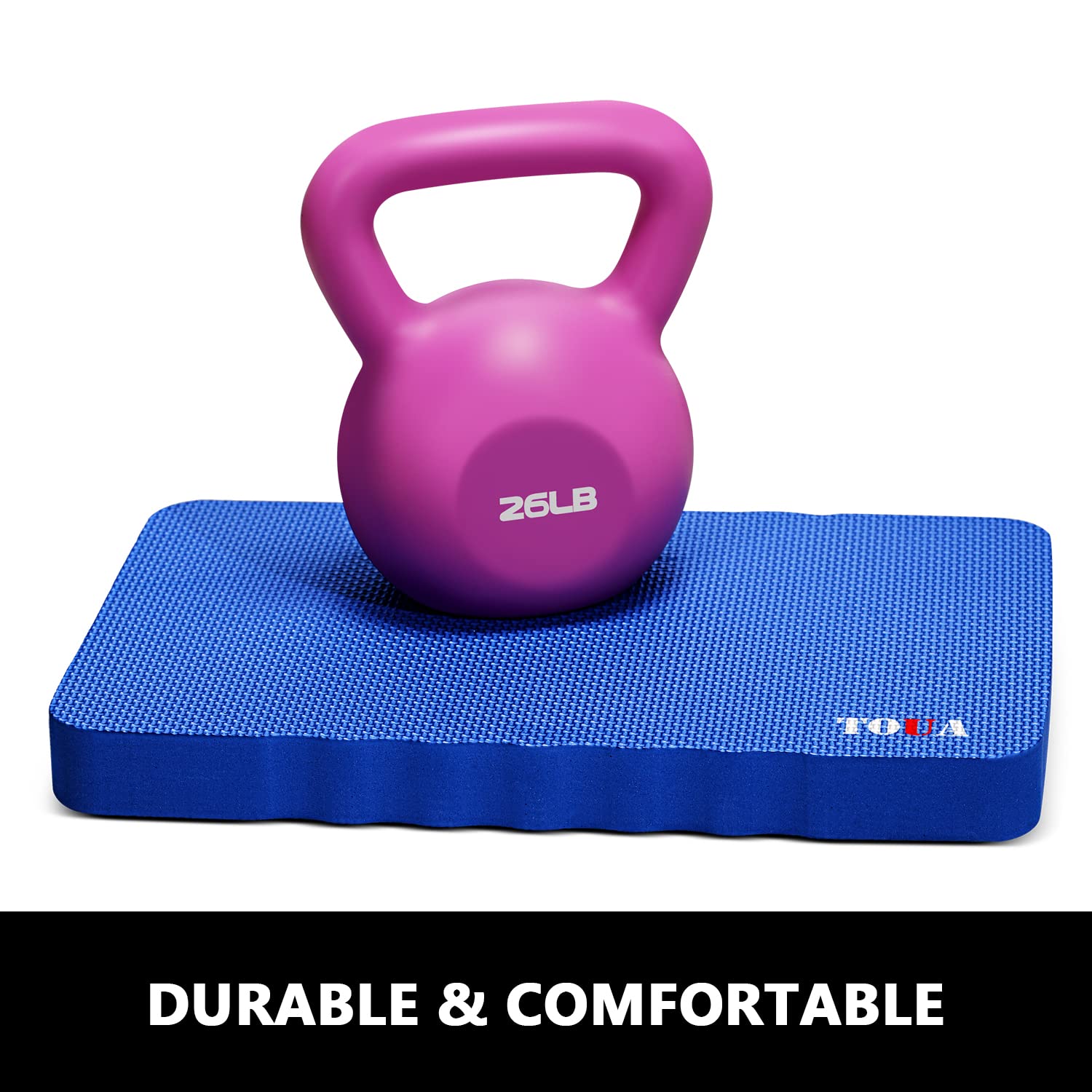 TOUA kneeling pad uses high-density foam to maintain shape.
