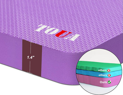 TOUA kneeling pad non-slip texture keeps you stable on surfaces.