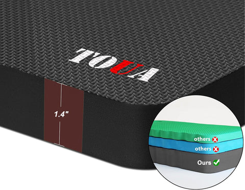 TOUA kneeling pad features non-slip texture for stable use.