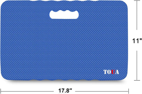 TOUA kneeling pad shows water-resistant design for damp outdoor tasks.