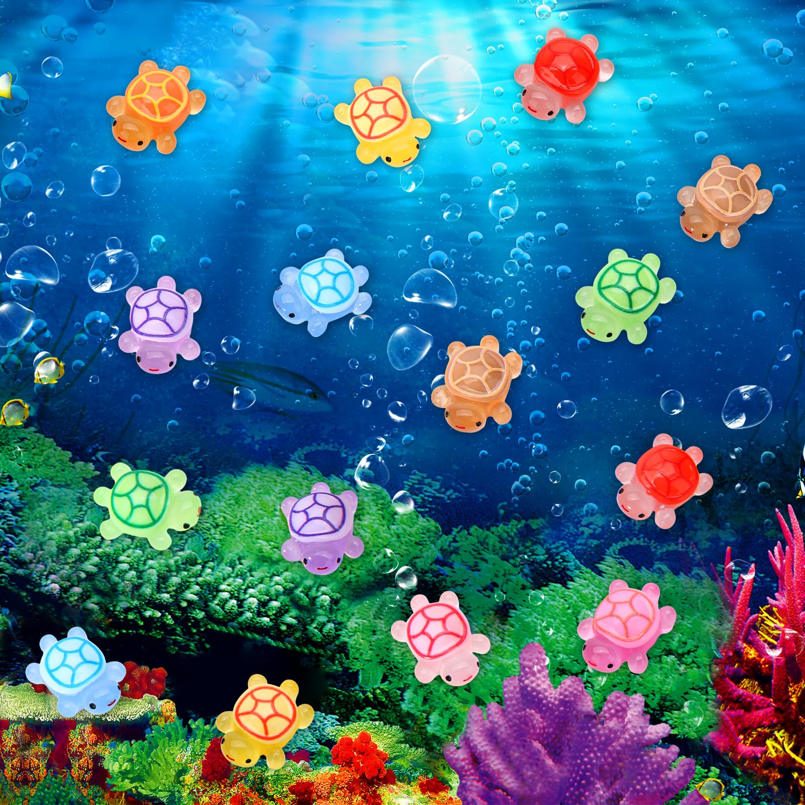 Touch Top tiny turtles serve as party favors or cake toppers.