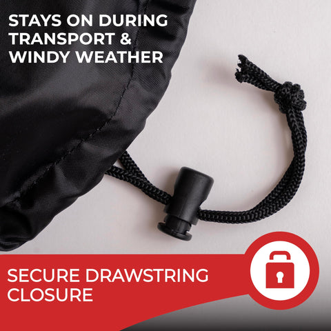 Tough Cover 600D lanyard provides snug fit against wind