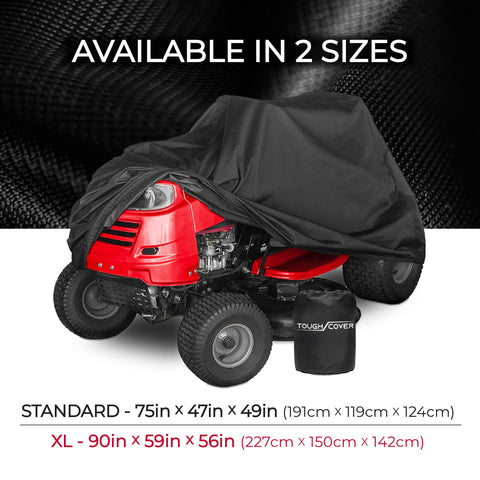 Tough Cover 600D mower cover UV shield protects finish from sun