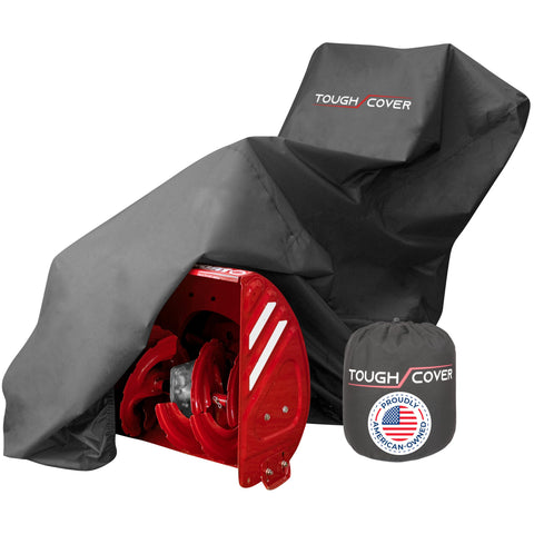 Tough Cover snow blower cover close-up of 600D fabric for durable protection.