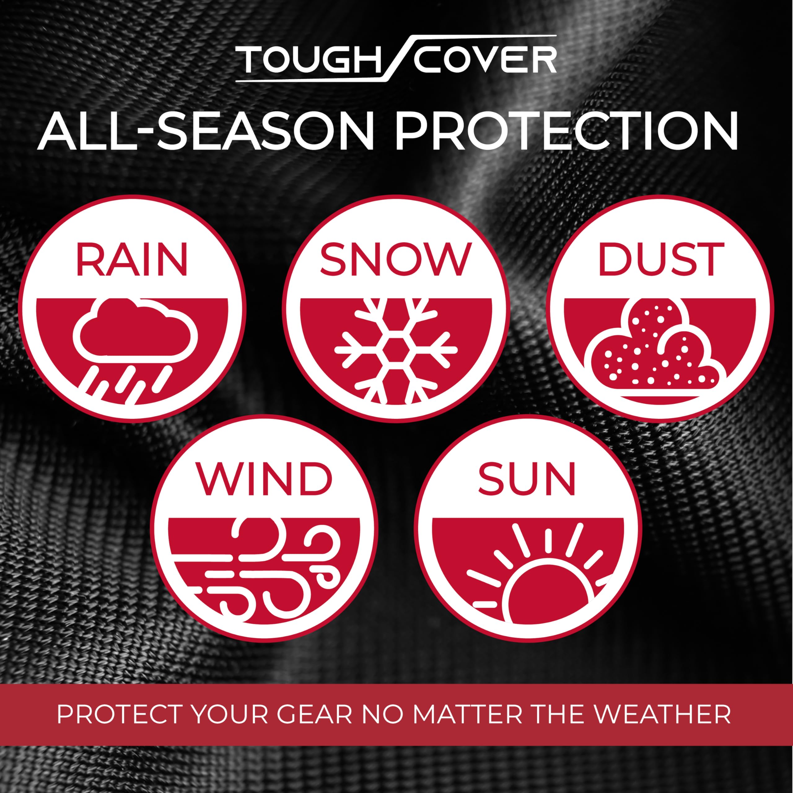 Tough Cover Snow Blower Cover storage bag helps tidy outdoor equipment