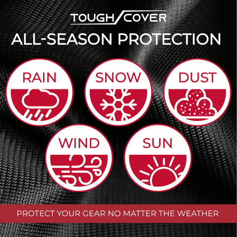 Tough Cover storage bag included for easy off-season organization.