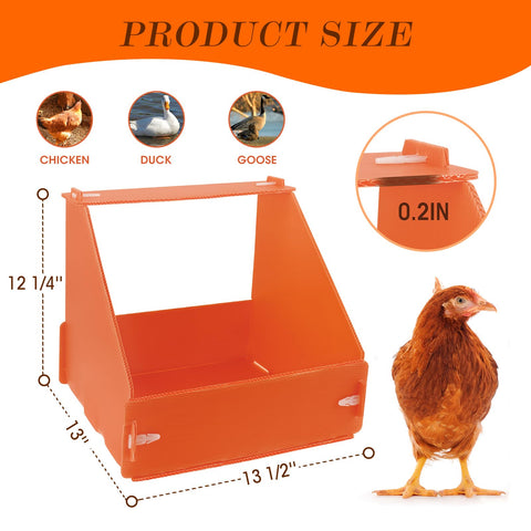 Touri durable nesting box in orange built for long-lasting use
