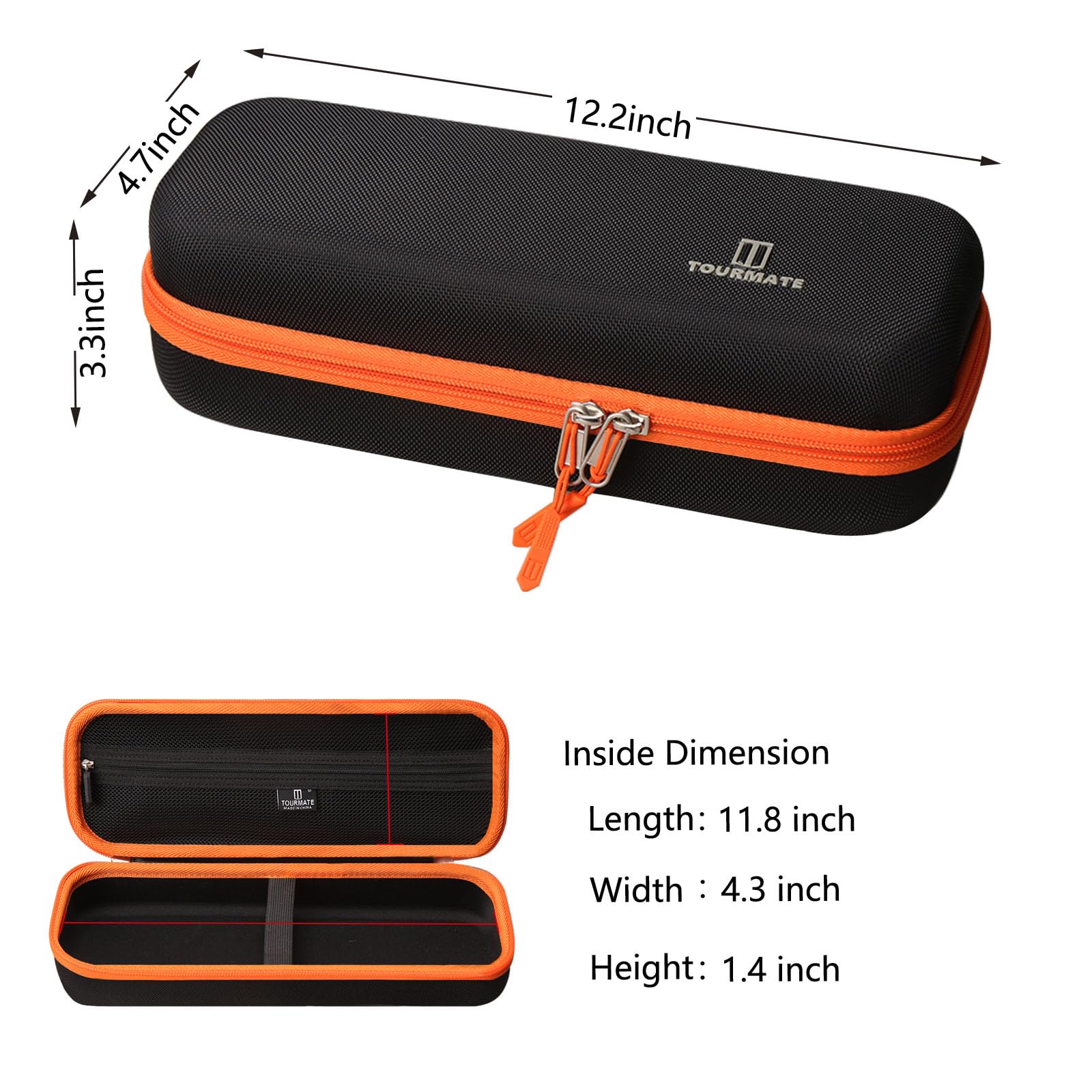 Tourmate mesh pocket organized with accessories for easy packing