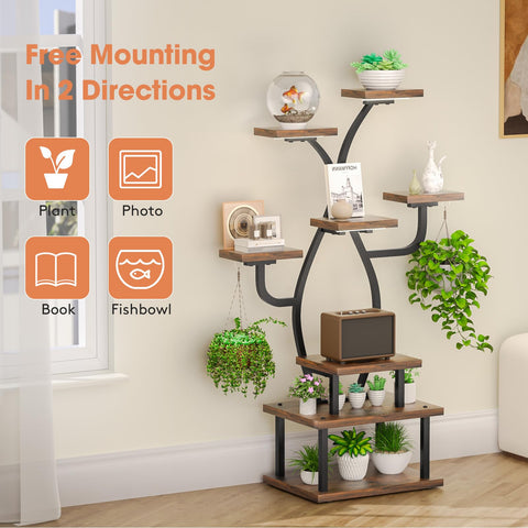 Tovve durable iron-frame plant shelf ready for long-lasting use