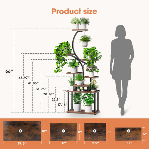 Tovve versatile shelf functions as plant display, book shelf, or decor