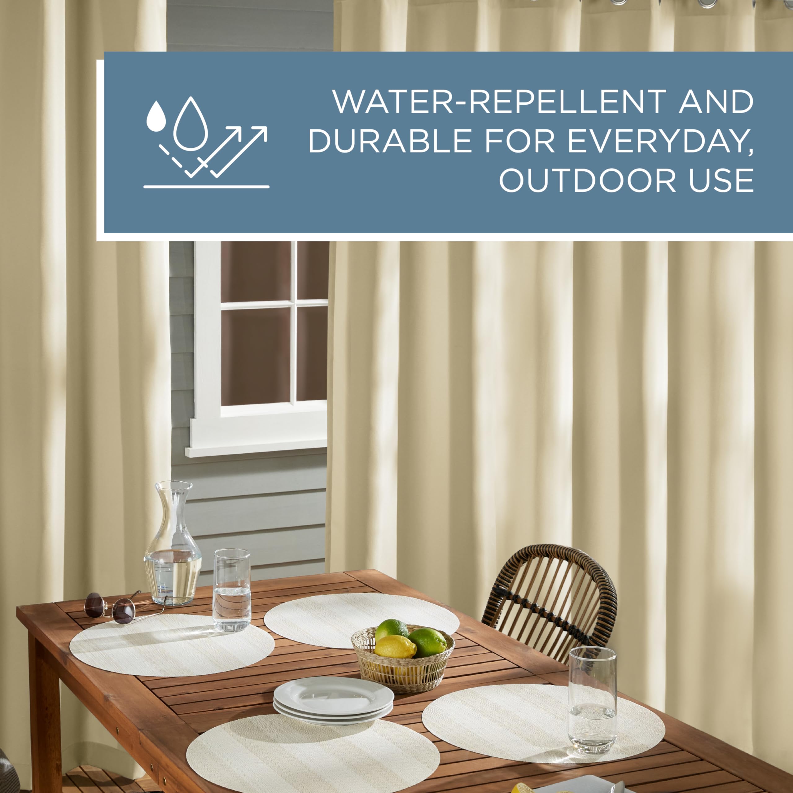 100% polyester construction with a textured, heavy-duty feel for long-lasting use.