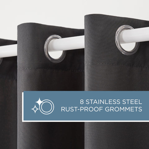 Town & Country Basics Cabana curtains help create private sunroom or patio vibes.