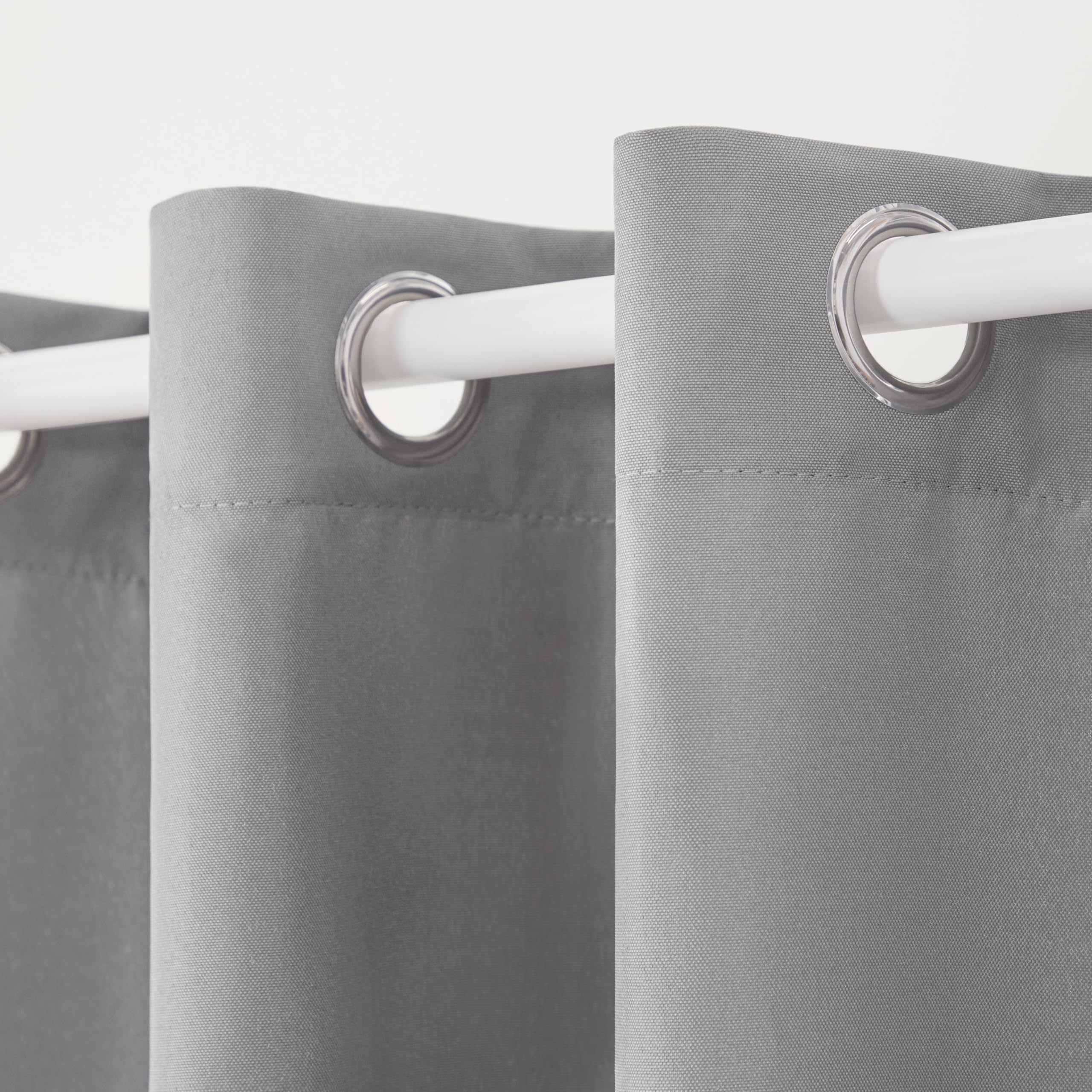 Town & Country Basics Cabana eight stainless grommets showcased for easy hanging.