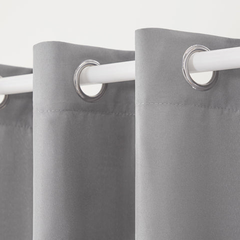 Town & Country Basics Cabana eight stainless grommets showcased for easy hanging.