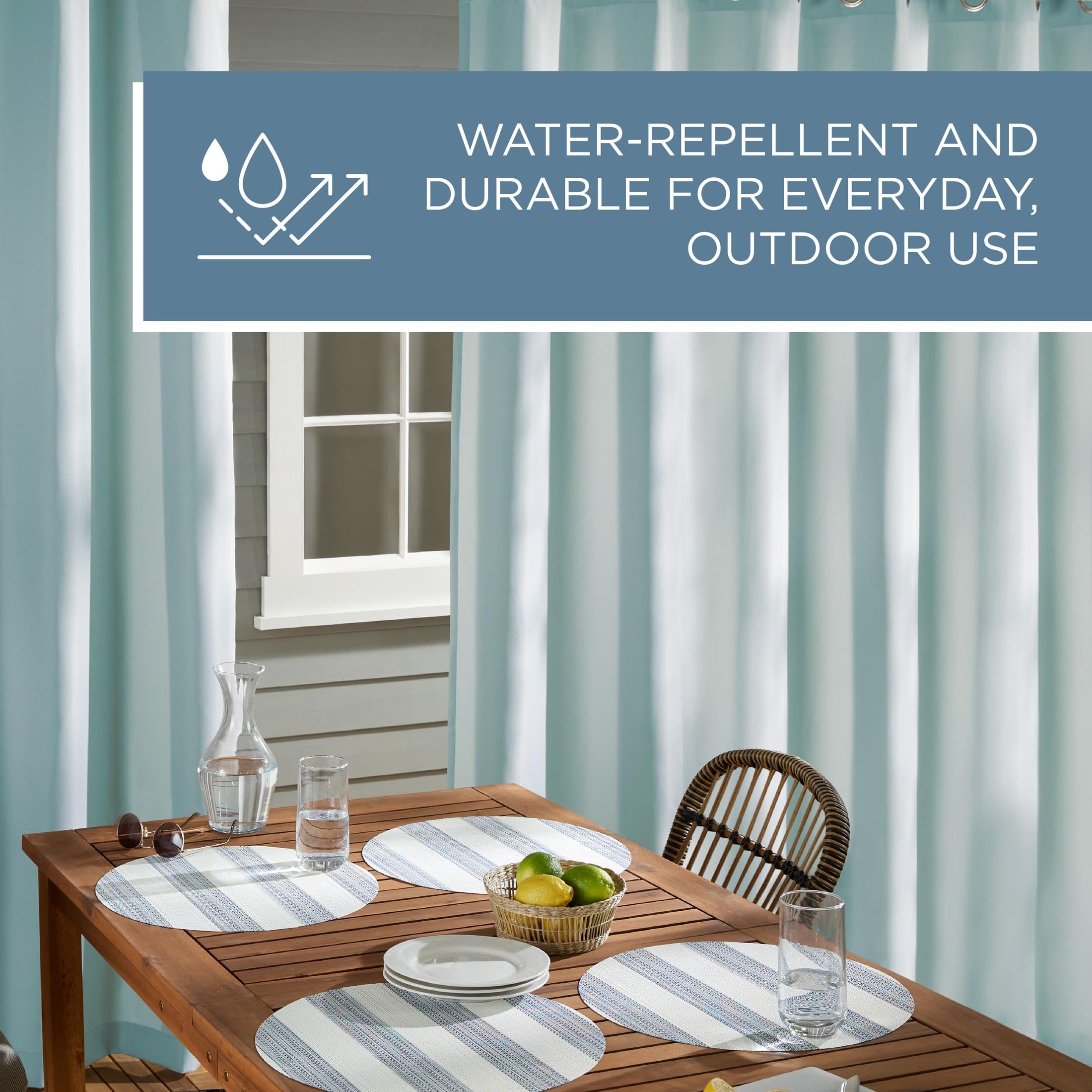 Town & Country Basics Cabana water repellent fabric resists outdoor splashes