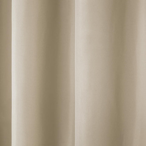 Patio setup featuring Town & Country Basics Cabana curtains for shaded outdoor living.