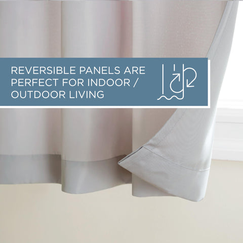 Town & Country Basics Cabana curtains textured fabric close-up