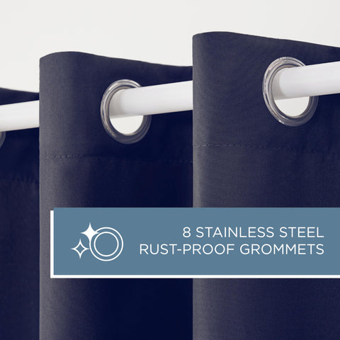 Durable polyester fabric of Town & Country Basics Cabana curtains with easy maintenance
