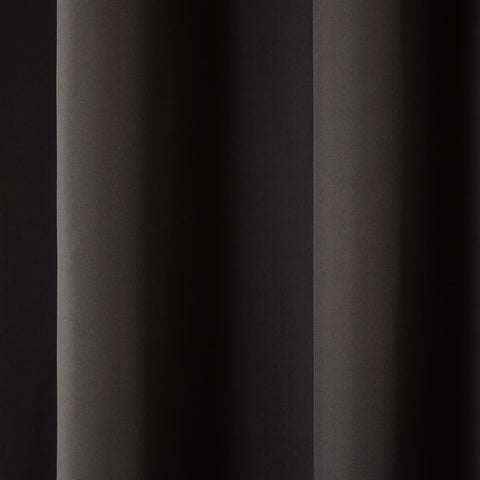 Town & Country Basics Cabana solid polyester textured fabric curtain adds durability.