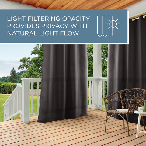 Town & Country Basics Cabana solid rod compatibility up to 1.25 inches.