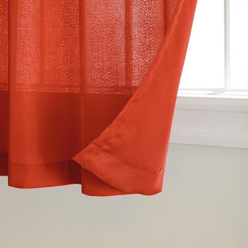 Mecca Orange Cabana panel close-up shows rust-proof grommets.