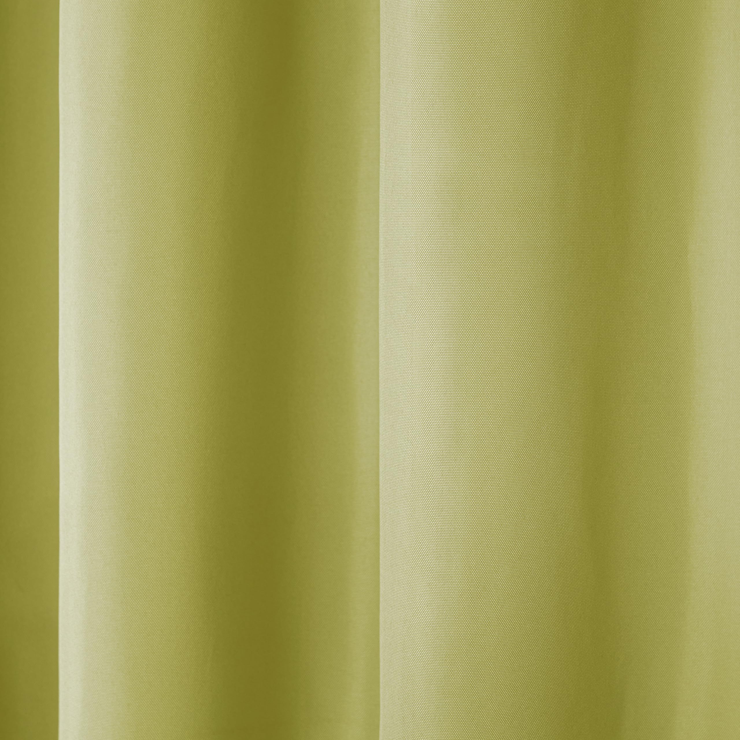 Town & Country Basics kiwi green curtain panels creating vibrant outdoor ambiance