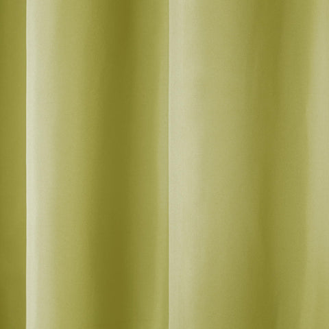 Town & Country Basics kiwi green curtain panels creating vibrant outdoor ambiance