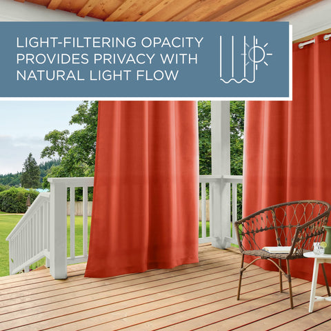 TOWN AND COUNTRY BASICS curtains fit rods up to 1.25 inches.