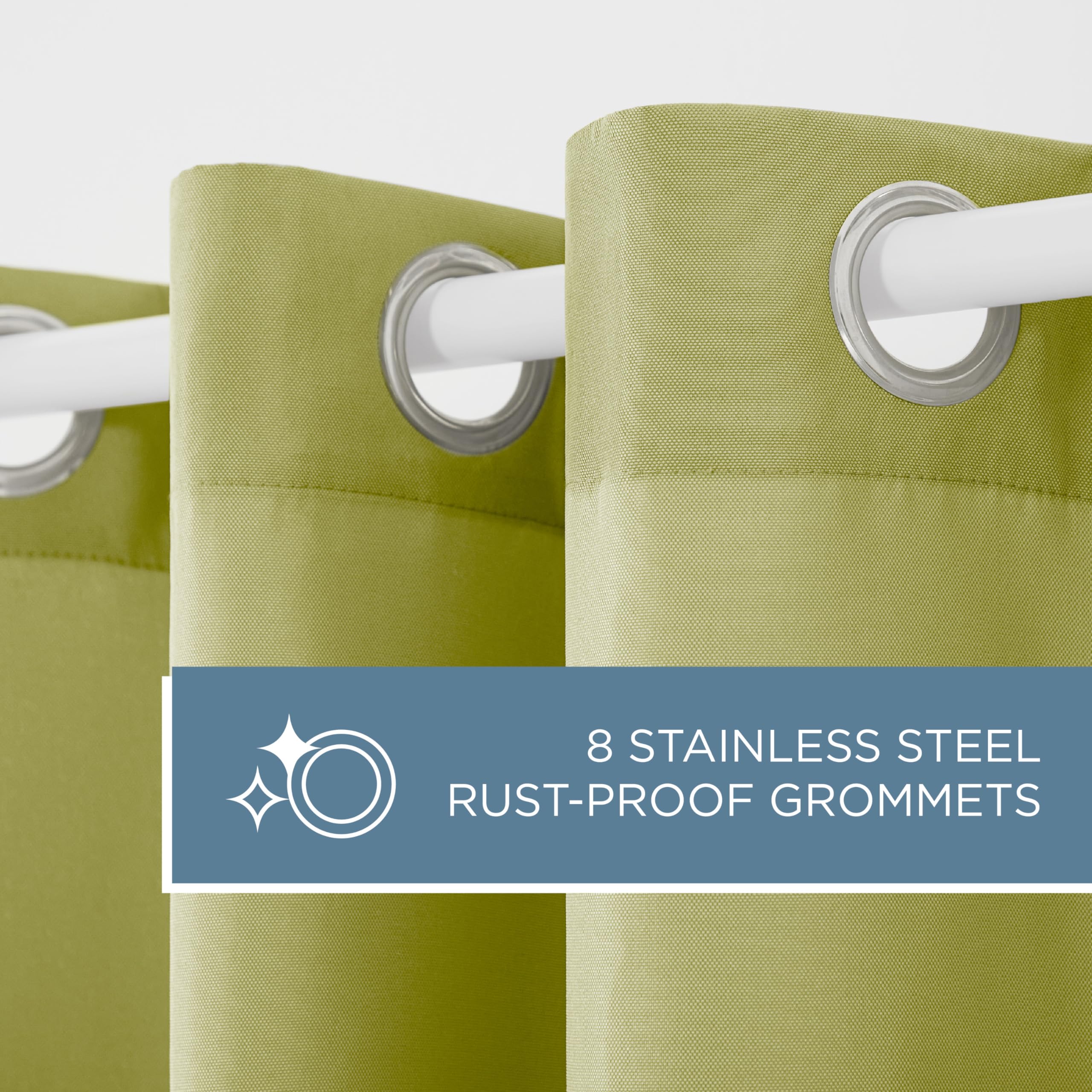 Town & Country Basics grommet top panels add easy hanging and tidy look