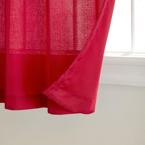 Town & Country Basics cabana curtains with water-repellent fabric for outdoor use.