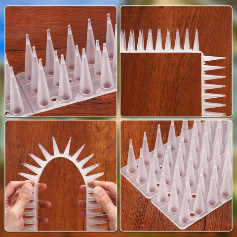 TOBWOLF bird spikes easy install on walls, gates, and rails.