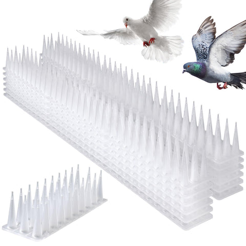 TOBWOLF bird spikes on a fence deter birds and prevent nest buildup.