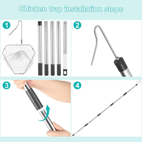 TOXYMHO chicken catcher ideal for outdoor use in coops and yards