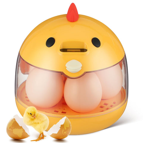 TOYANDONA 5-egg incubator front view with digital controls for precise temperature