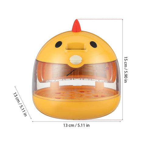 TOYANDONA 5-egg incubator top view highlighting compact home friendly design