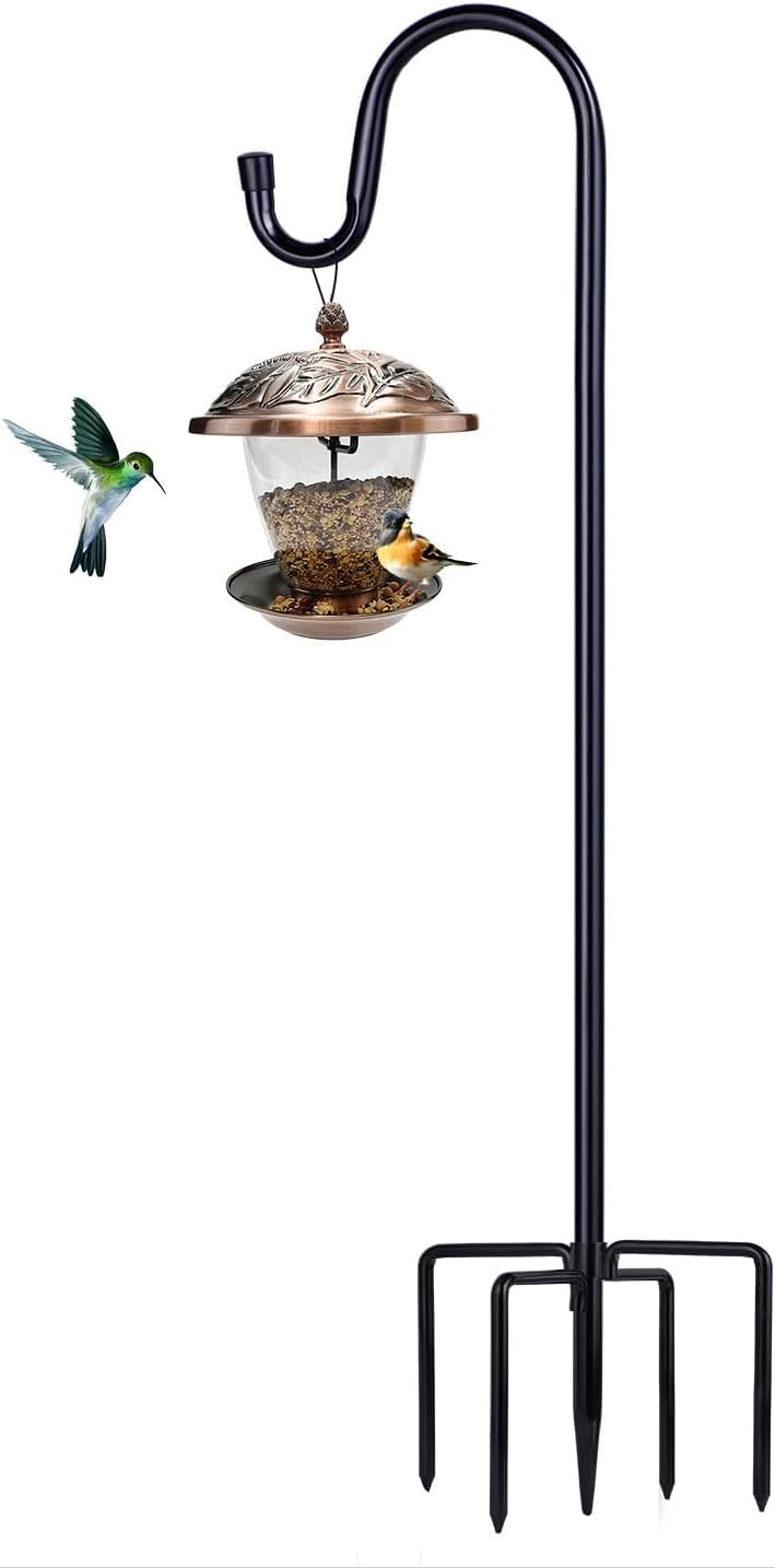 ToyHotels Shepherd Hooks with 94-inch pole and five-prong base for stable displays