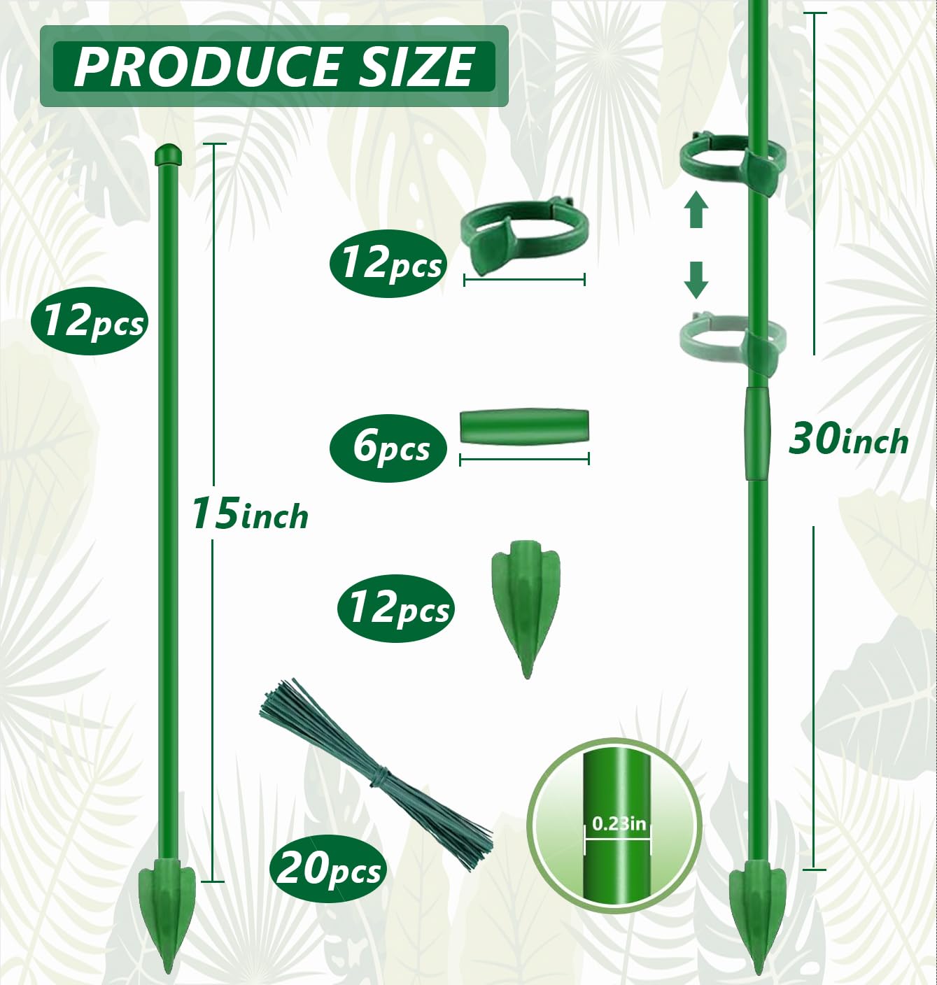 Toylin adjustable clip system grips stems securely without damage.
