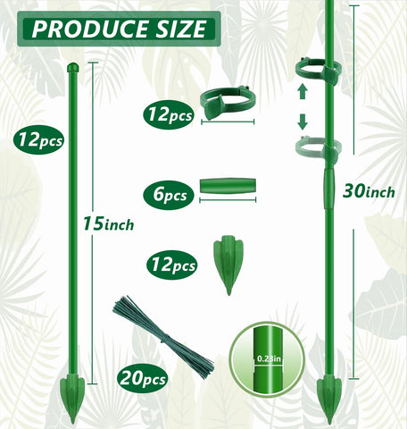 Toylin adjustable clip system grips stems securely without damage.