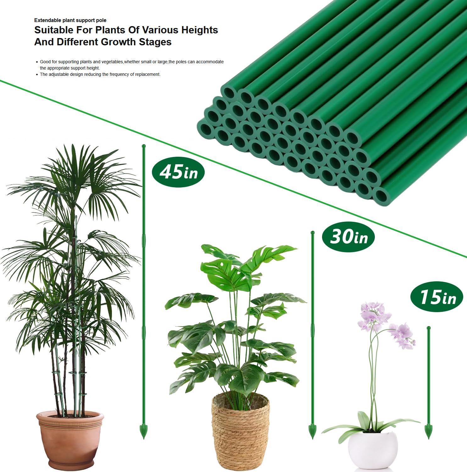 Toylin reinforced connector kit for stable, customizable plant supports.