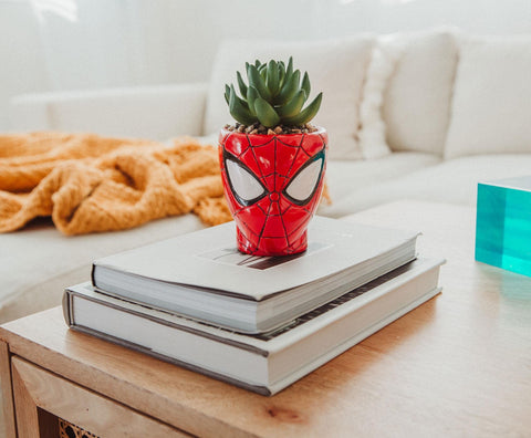 Toynk Spider-Man themed planter combines whimsy with ceramic craftsmanship.