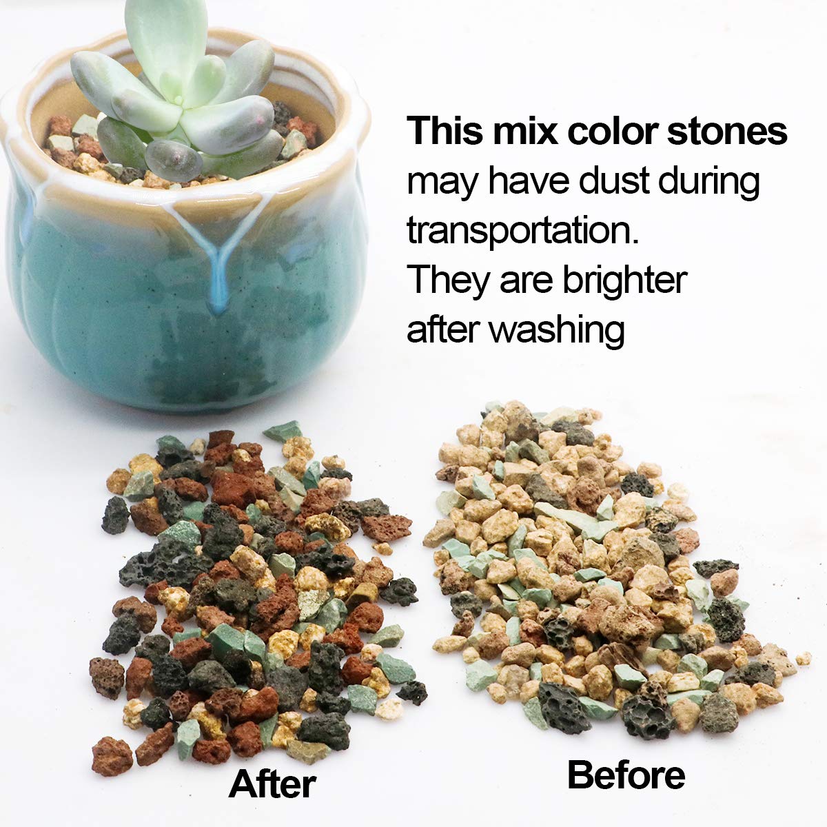 TOYPOPOR Colourful gritty mix for DIY fairy gardens and terrariums.