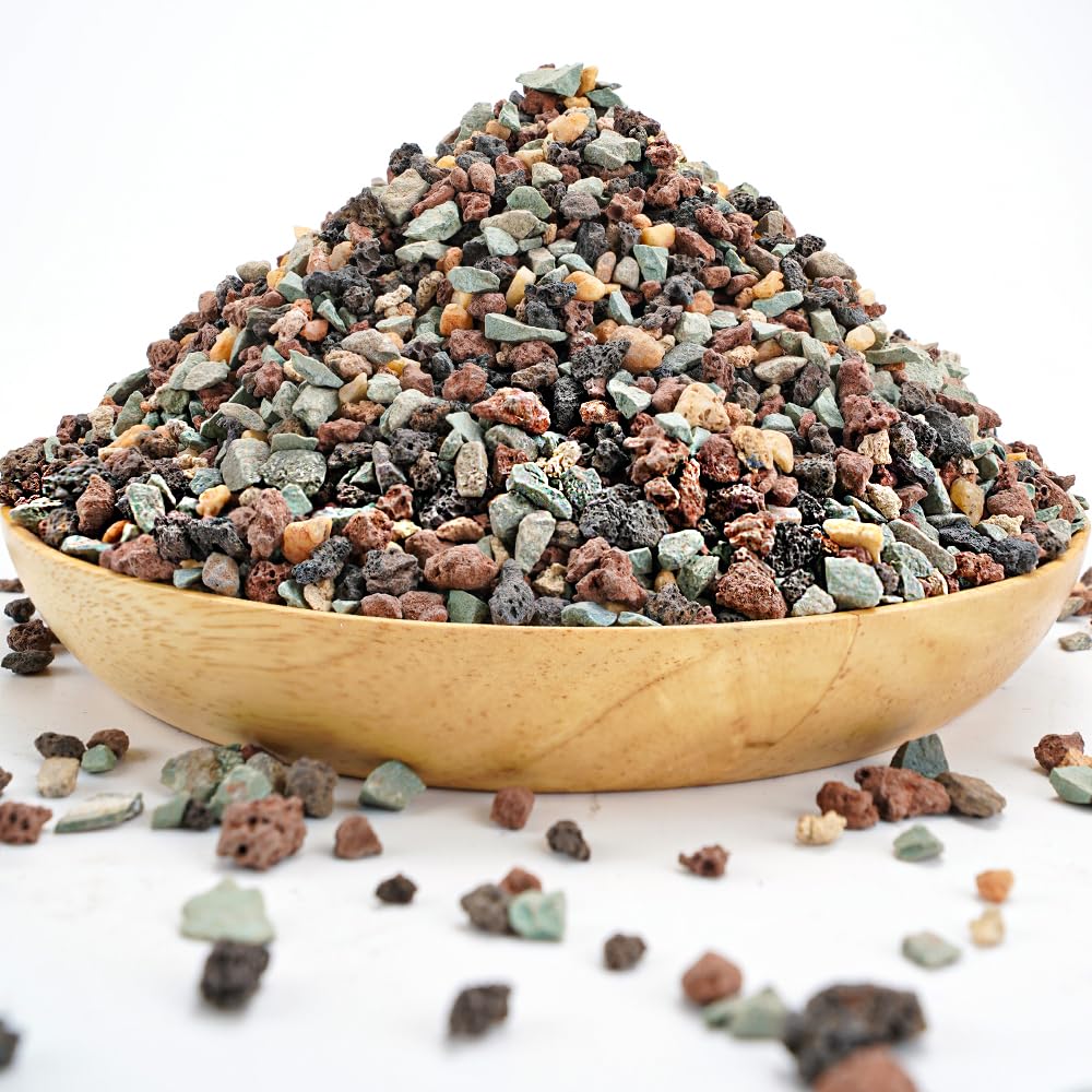 TOYPOPOR Mix lava rock pebbles for terrarium drainage and decor.