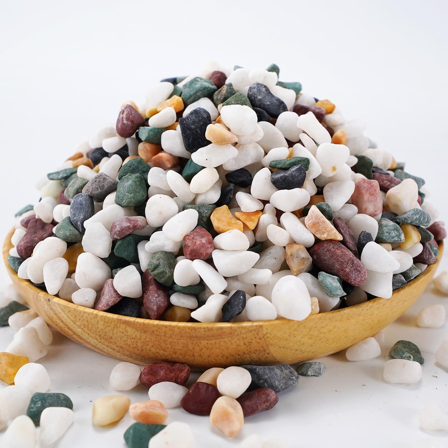 TOYPOPOR mixed color aquarium stones add vibrant accents for tanks and vases.