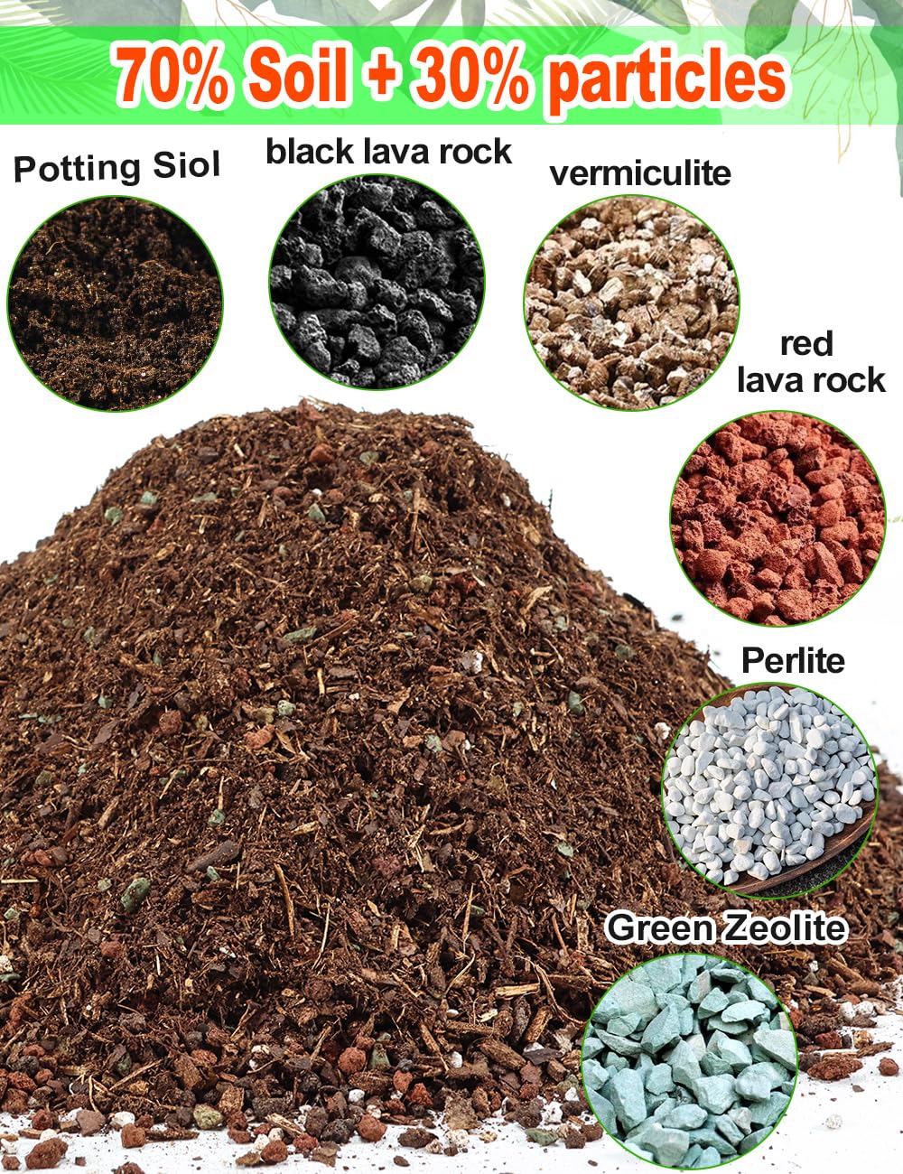 TOYPOPOR mix highlights aged bark enhancing soil aeration for robust roots.