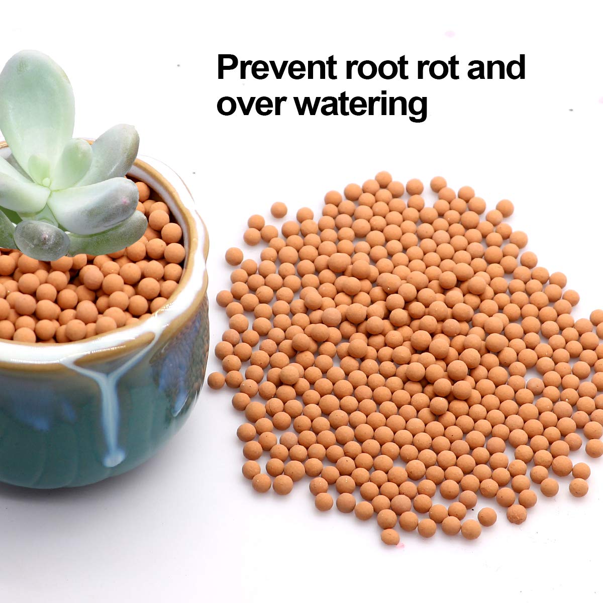 TOYPOPOR ceramsite moistens soil by absorbing water and reducing evaporation risk.