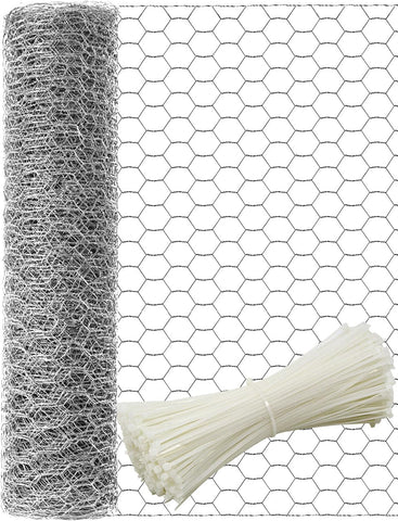 TOYPOPOR chicken wire 16in hexagonal mesh for garden protection.