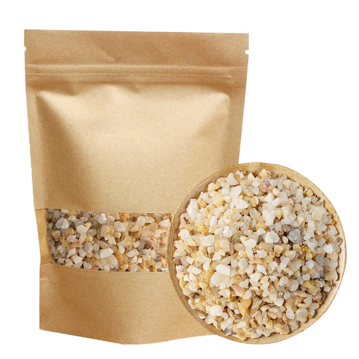 TOYPOPOR coarse silica sand enhances bonsai soil texture for a natural look.